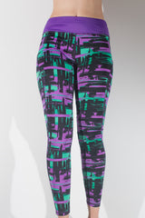 Legging Estampado Verde Morado