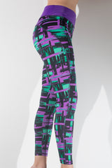 Legging Estampado Verde Morado